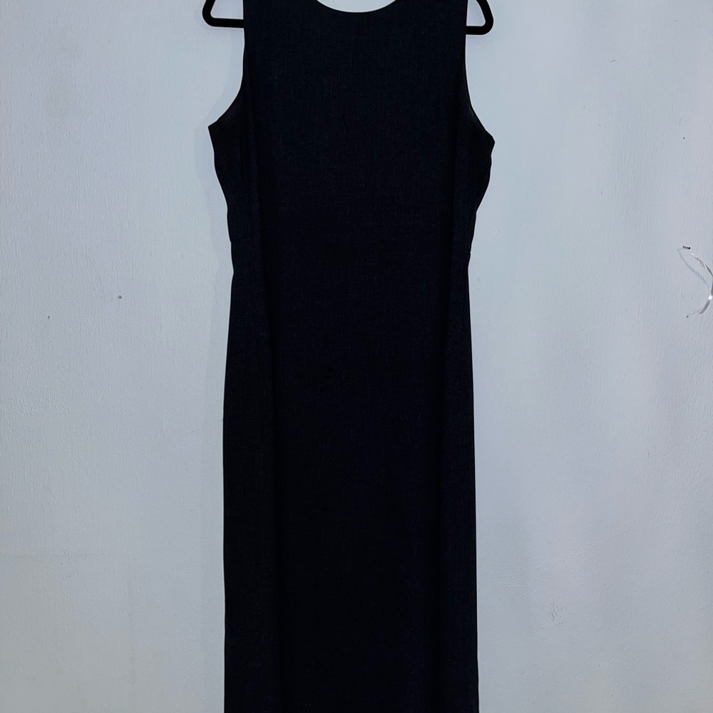 Eddie Bauer Elegant Black Midi Dress